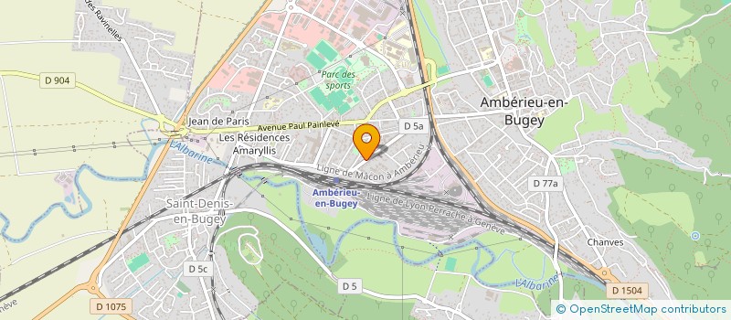 localisation de l'entreprise VOFO SARL à AMBERIEU-EN-BUGEY