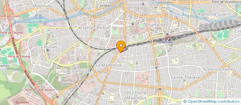 localisation de l'entreprise VOG PRESSING à RENNES