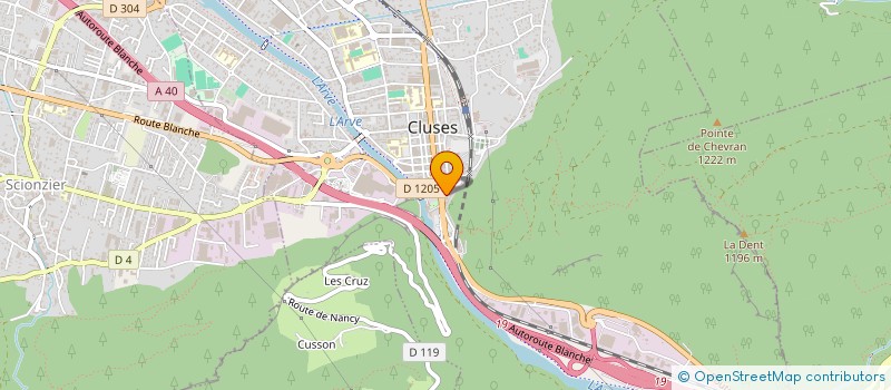 localisation de l'entreprise VOG TISSUS SARL à CLUSES
