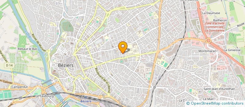 localisation de l'entreprise VOGALAM  BEZIERS