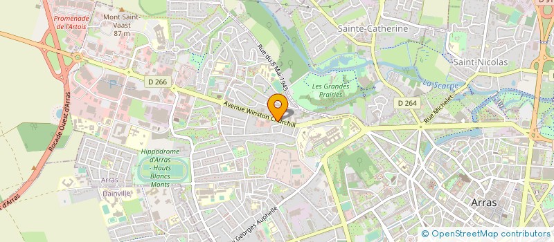 localisation de l'entreprise VOGICA ARRAS à ARRAS