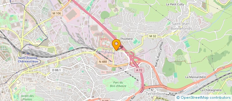localisation de l'entreprise VOGICA ST ETIENNE à SAINT-ETIENNE