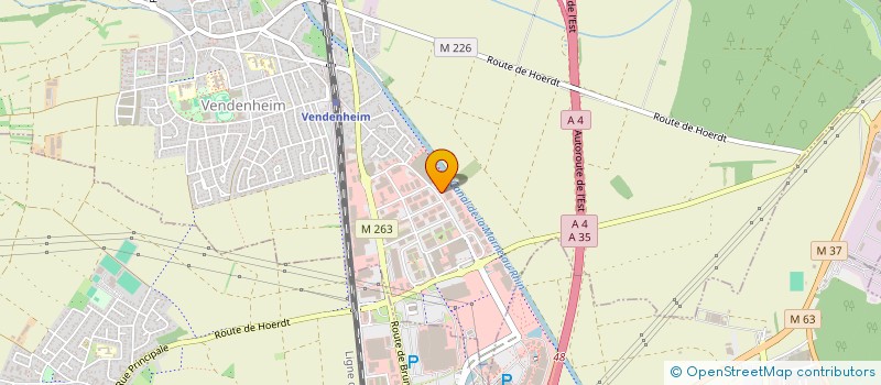 localisation de l'entreprise VOGICA STRASBOURG à VENDENHEIM