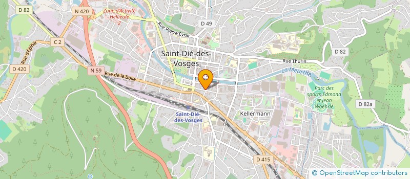 localisation de l'entreprise VOGIMEUBLES SARL  SAINT-DIE-DES-VOSGES