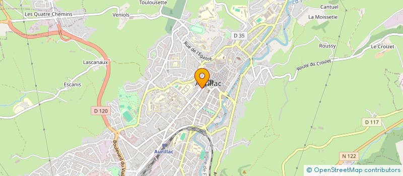 localisation de l'entreprise VOGUE à AURILLAC