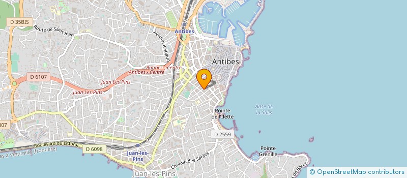 localisation de l'entreprise VOGUE à ANTIBES