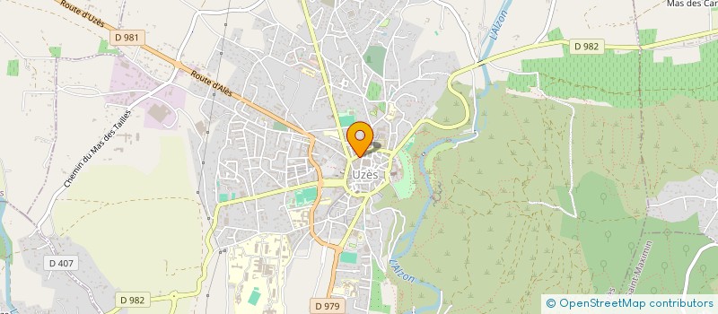 localisation de l'entreprise VOGUE  UZES