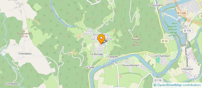 localisation de l'entreprise VOGUE A VUE  MONCEAUX-SUR-DORDOGNE