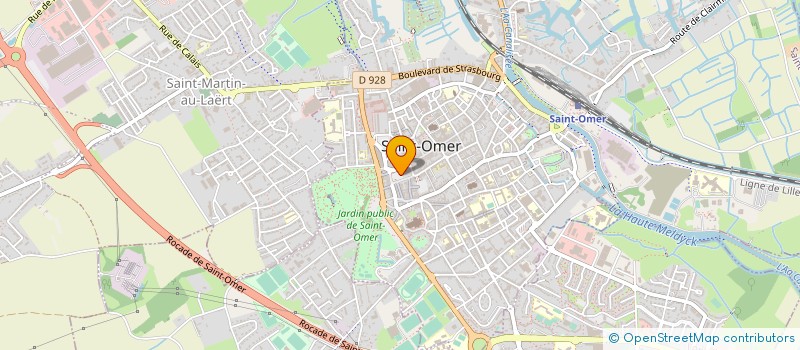 localisation de l'entreprise VOGUE MERRY  SAINT-OMER