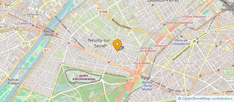 localisation de l'entreprise VOGUE OPTIQUE à NEUILLY-SUR-SEINE