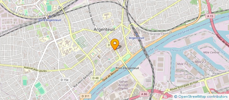 localisation de l'entreprise VOGUE TELECOMMUNICATION  ARGENTEUIL