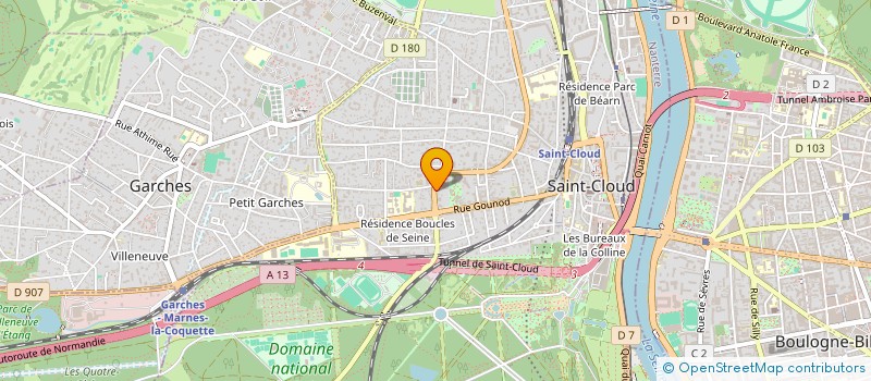 localisation de l'entreprise VOICE à SAINT-CLOUD