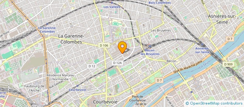 localisation de l'entreprise VOICEWAY à COURBEVOIE