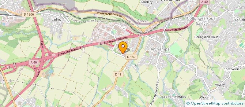 localisation de l'entreprise VOICI  ARCHAMPS