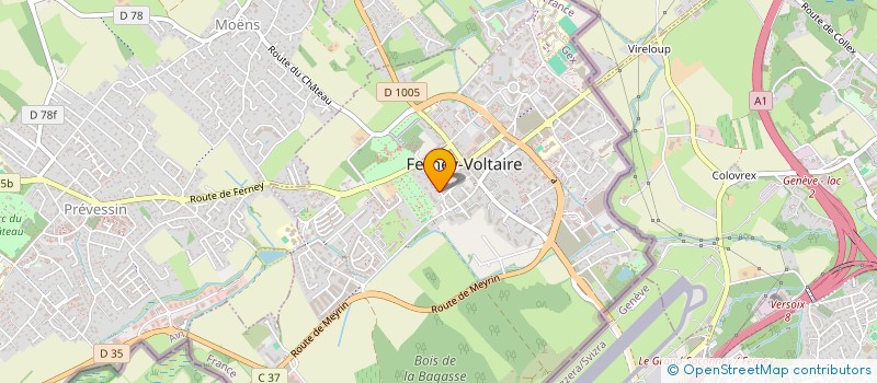 localisation de l'entreprise VOIE DE QI, SOUFFLE DE VIE à FERNEY-VOLTAIRE