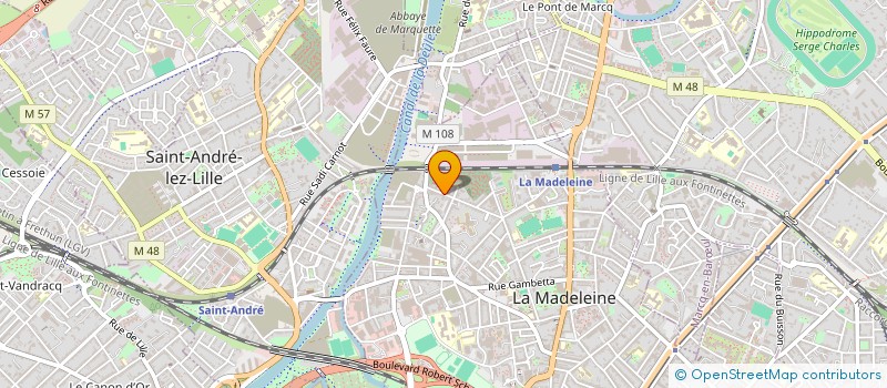 localisation de l'entreprise VOIE EN HARMONIE à LA MADELEINE