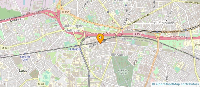 localisation de l'entreprise VOIERIE ET RESEAUX LILLOIS à LILLE