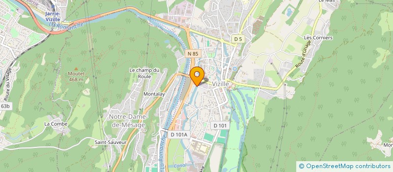 localisation de l'entreprise VOIES FERREES ET TRANSPORTS à VIZILLE
