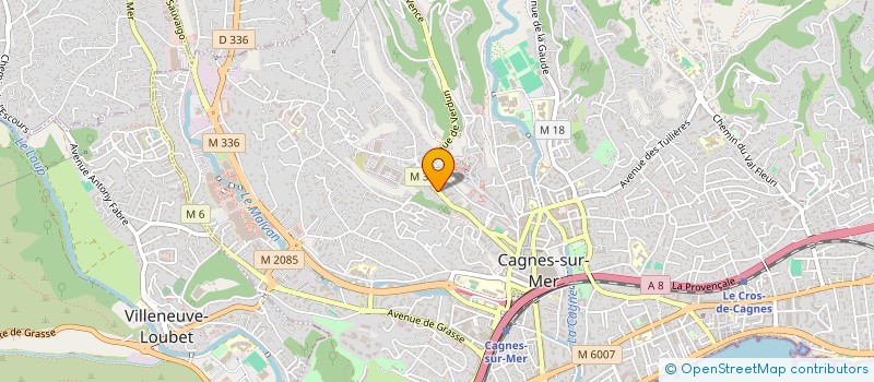 localisation de l'entreprise VOILA ART à CAGNES-SUR-MER