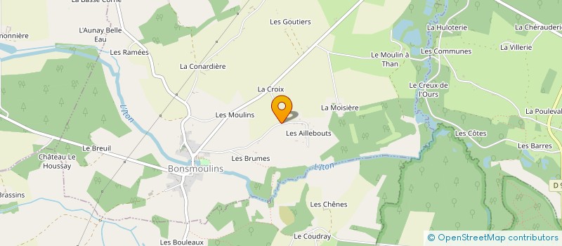 localisation de l'entreprise VOILA CONCIERGERIE à BONSMOULINS