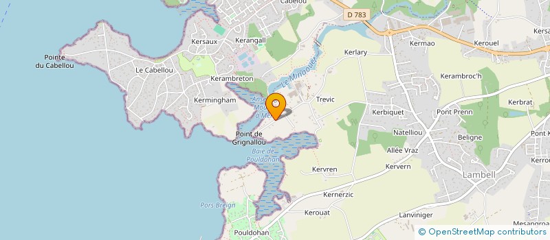 localisation de l'entreprise VOILE AU TRAVAIL  TREGUNC