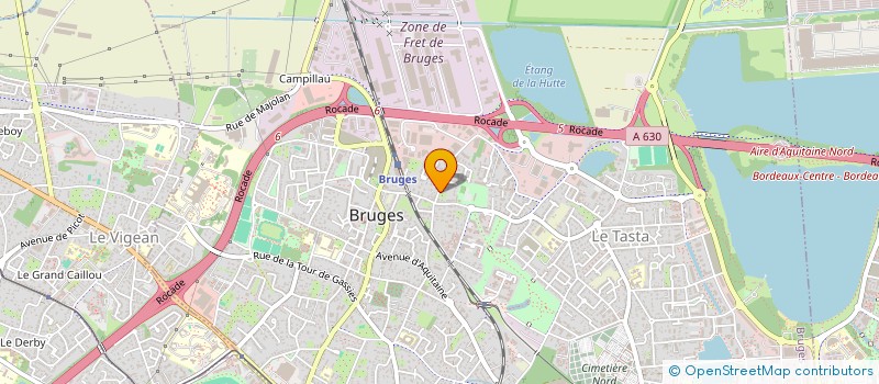 localisation de l'entreprise VOILE AU VENT  BRUGES