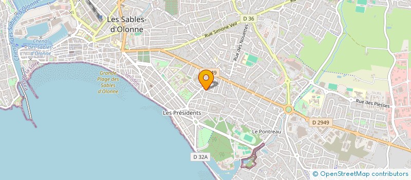 localisation de l'entreprise VOILE ESPOIR FEMININ à LES SABLES D'OLONNE