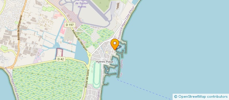 localisation de l'entreprise VOILE ET VENT à HYERES