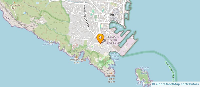 localisation de l'entreprise VOILE MER ET GLISSE  LA CIOTAT