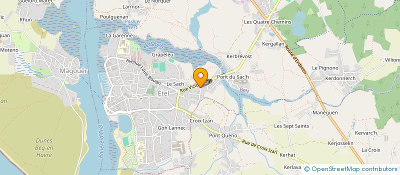 localisation de l'entreprise VOILE SOLIDAIRE à ETEL