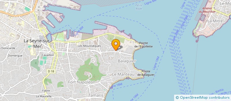 localisation de l'entreprise VOILERIE LOISEAU à LA SEYNE-SUR-MER