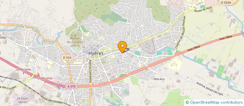 localisation de l'entreprise VOILES AU LARGE 83 à HYERES