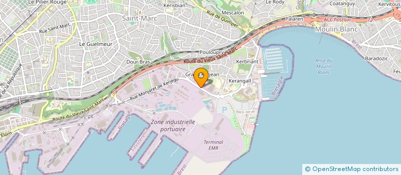 localisation de l'entreprise VOILES CUDENNEC  BREST