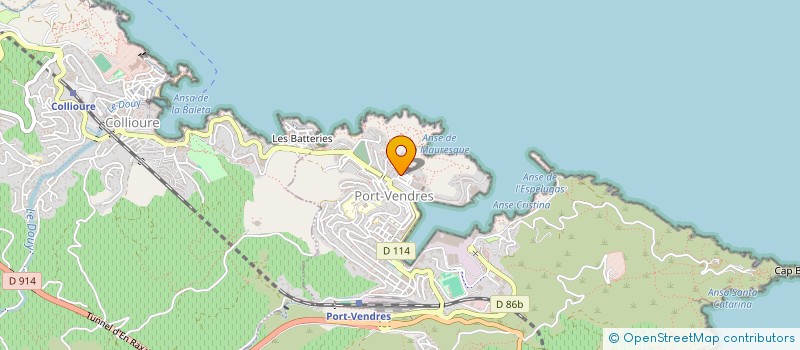 localisation de l'entreprise VOILES ODYSSEE à PORT-VENDRES