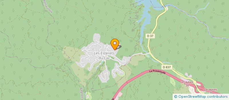 localisation de l'entreprise VOILES SAINT CASSIEN DINGHY FUN SCHOOL  TANNERON