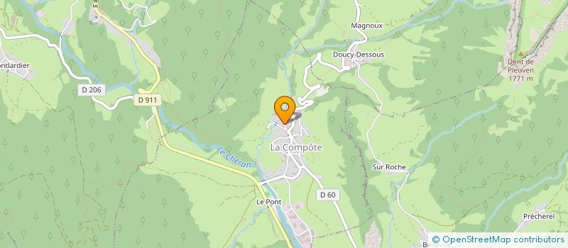 localisation de l'entreprise VOILEVEIL  LA COMPOTE