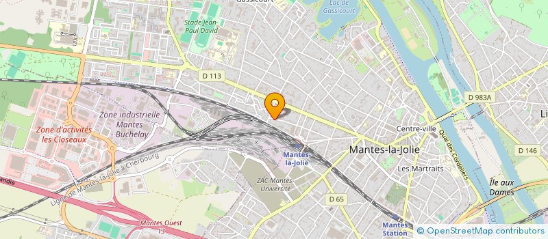 localisation de l'entreprise VOILIERS ECLAIRS  MANTES-LA-JOLIE