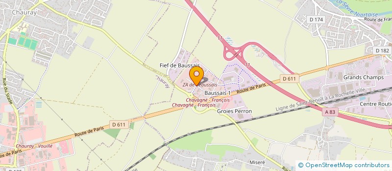 localisation de l'entreprise VOILLARD ET COMPAGNIE  LA CRECHE