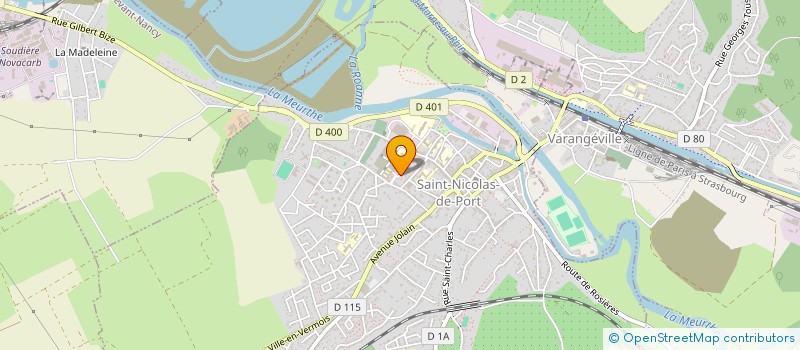 localisation de l'entreprise VOILLIOT-FRELING à SAINT-NICOLAS-DE-PORT