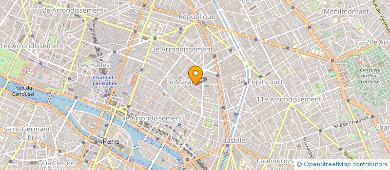 localisation de l'entreprise VOILLOT HENRI ET VOILLOT FANNY  PARIS