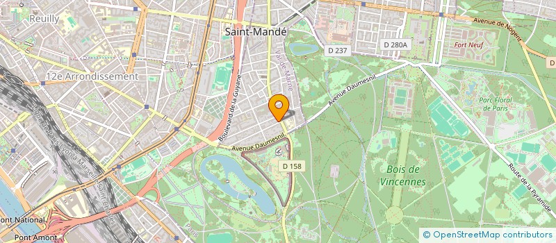 localisation de l'entreprise VOILUX à SAINT-MANDE