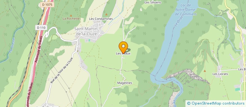 localisation de l'entreprise VOINIER TRAVAUX PELLE ARRAIGNEE  SAINT-MARTIN-DE-LA-CLUZE