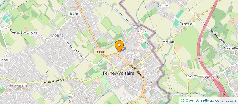 localisation de l'entreprise VOIR ET VIVRE à FERNEY-VOLTAIRE