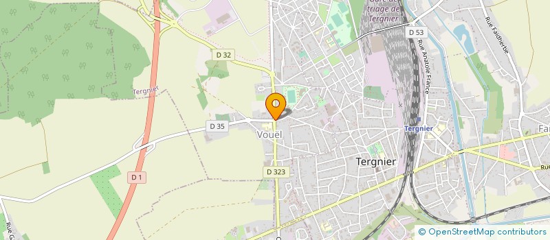 localisation de l'entreprise VOIRET  TERGNIER