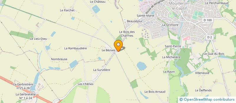 localisation de l'entreprise VOIRIE ASSAINISSEMENT MACONNERIE  MOUILLERON-LE-CAPTIF