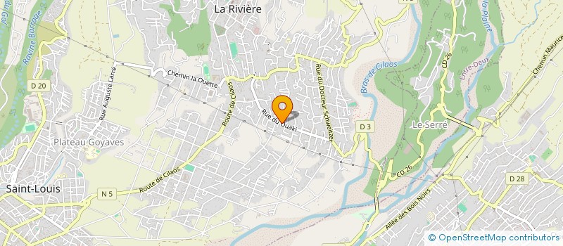 localisation de l'entreprise VOIRIE RESEAUX DIVERS DES MASCAREIGNES à SAINT-LOUIS