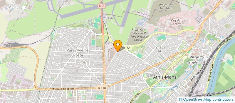 localisation de l'entreprise VOIRIE SERVICE à ATHIS-MONS