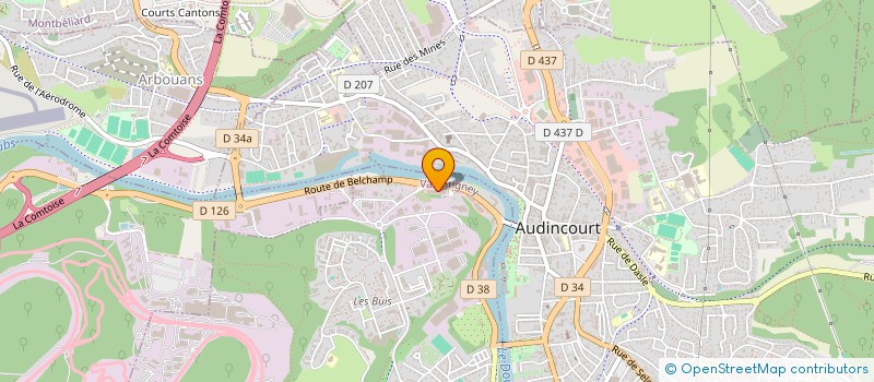 localisation de l'entreprise VOIRIE SERVICES à VALENTIGNEY
