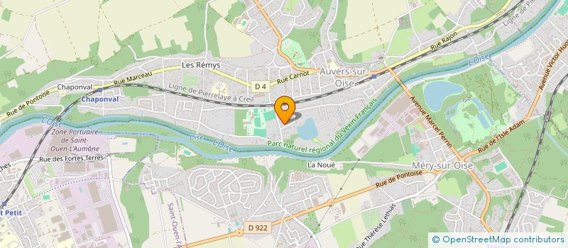 localisation de l'entreprise VOIRIN CONSTRUCTION à AUVERS-SUR-OISE