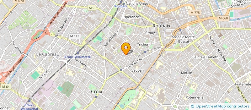 localisation de l'entreprise VOIRON  ROUBAIX